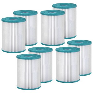 Hurricane 8 Pack HF4405-02 Advanced Spa Filter Cartridge for PRB25SF, Unicel C-4405, Filbur FC-2387, CMP 25392-000-100, Rainbow Dynamic Series IV - 1 of 4