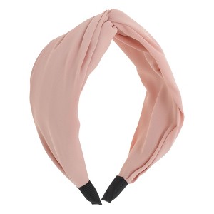 Unique Bargains Women's Wide Tie Solid Color Headbands 1 Pc - 1 of 4