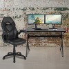 Flash Furniture Gaming Desk and Racing Chair Set with Cup Holder, Headphone Hook & 2 Wire Management Holes - image 2 of 4