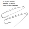 Unique Bargains Metal Decorative DIY Women's Clothing Dress 5 Holes Sewing Brooch Pins 20 Pcs - 4 of 4