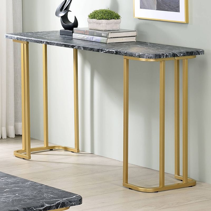 Trillick Faux Marble Top Sofa Table - miBasics, 3 of 8