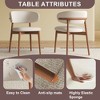Okak Modern Style Armless Wooden Dining Chairs for Kitchen Dining Room,PU Leather Upholstered Seating Dining Chair Set of 2 - 4 of 4