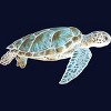 Junior's Design By Humans Sea turtle By Savousepate T-Shirt - 2 of 3