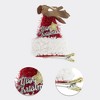 Unique Bargains Christmas Hair Clips Star Elk for Christmas 3.54"x2.36" Red White 1 Pc - 3 of 4