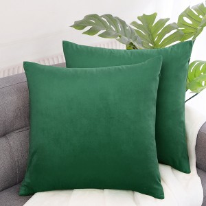 PiccoCasa Sofa Couch Bed Chair Velvet Decors Luxury Euro Square Throw Pillow Cover - 1 of 4