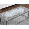 42" Tile Top & Metal Rectangular Coffee Table with Sturdy Base and Transitional Design for Living Room or Accent Use - 3 of 4