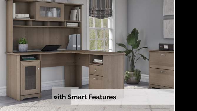 Cabot 60W Corner Desk with Storage - Bush Furniture, 2 of 11, play video