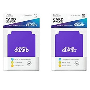 Ultimate Guard 2 Packs Ultimate Guard Purple Card Dividers (10) Standard Size Individual Pack - 1 of 4