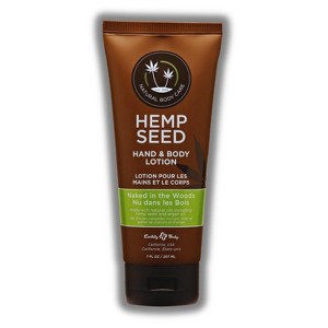 Earthly Body Hemp Seed Hand & Body Lotion (7 oz) - Naked In The Woods | For Healthy, Glowing Skin | Locks in Moisture, Reduces Dryness & Fine Lines - 1 of 2