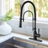 WOWOW Single Handle High Arc Pull Down Sprayer Kitchen Faucet - 2 of 4