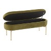 48" Chloe Contemporary Upholstered Storage Bench - LumiSource - 2 of 4