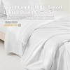 Captiva Designs Luxury Tencel Lyocell Duvet Cover Set, Queen/King, Silky Soft, Cooling & Breathable 3-Piece Bedding - 3 of 4