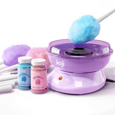 Nostalgia Hard & Sugar-Free Pink Cotton Candy Maker with 2 Cotton