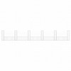 vidaXL U-shape Gabion Basket with 6 Posts Iron 244.1 in.x7.9 in.x39.4 in. - 3 of 4