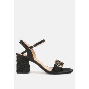 Chaplet Textured Block Heel Sandals - 1 of 4