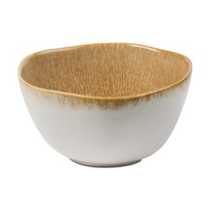 tag Soho Reactive Glaze Snack Bowl Beige Ceramic 14oz Dishwasher Safe 2.8in H x 5.5in Dia Perfect for Serving Snacks - 1 of 1