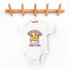 The Juniper Shop Sunshine State Of Mind Smiley Baby Bodysuit - 1 of 2