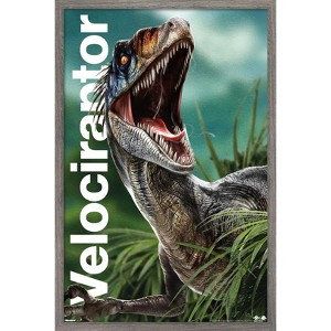 Trends International Jurassic World: Rebirth (2025) - Velociraptor Framed Wall Poster Prints - 1 of 4