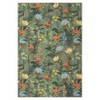 Modern Washable Area Rug for Living Room, Floral Pattern Floor Rug with Non Slip Backing, Low Pile Floor Carpet for Living Room Office - 3 of 4