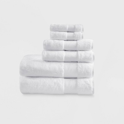 white bath towel sets