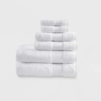 4pc Antimicrobial Assorted Bath and Hand Towel Set Black - Room Essentials™