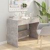 VidaXL Desk Concrete Gray 39.8"x19.7"x30.1" Engineered Wood - 3 of 4