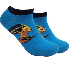 Nefertiti Ankle Socks (Men's Sizes, Adult Large) from the Sock Panda - 1 of 3