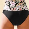 Women's Mid-Waisted Solid Black Swim Bikini Bottoms - Cupshe - 3 of 4