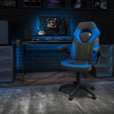 X10 Blue and Black Ergonomic Racing Style Gaming Chair