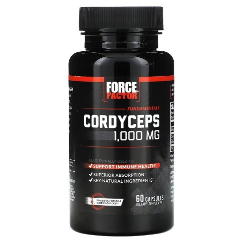 Force Factor Fundamentals, Cordyceps, 1,000 mg, 60 Capsules (500 mg per Capsule) - image 1 of 3