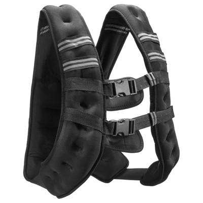 VEVOR Weighted Vest, 20 lbs Weight Vest with Reflective Stripe, Adjustable Buckle Body Weight Vest for Men Women, Workout Equipment
