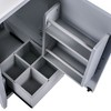 20.3 Inch Storage Space Bathroom Storage Cabinet with Door Shelf,gray-Christopher Knight Home - 3 of 4
