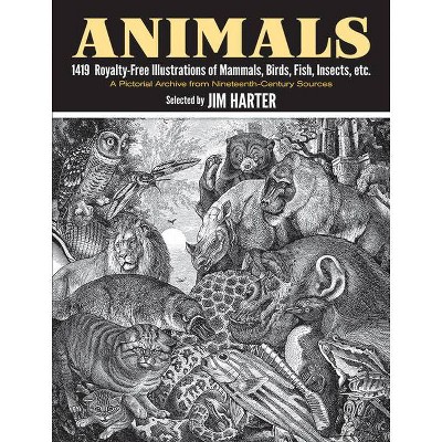 Animals - (Dover Pictorial Archive) by  Jim Harter (Paperback)