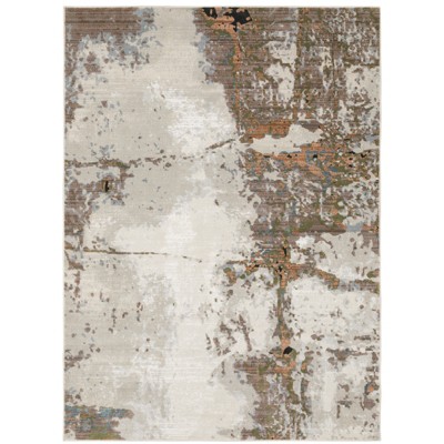 Oriental Weavers Caravan 4150Z Grey/ Pink Indoor Area Rug - 6'7" x 9'6"