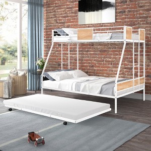 Metal Twin over Full Bunk Bed with Trundle - 1 of 4