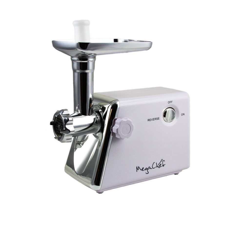 Photos - Mixer MegaChef Ultra Powerful Automatic Meat Grinder - White