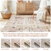 COZONY Washable Area Rug for Living Room, Vintage Distressed Accent Carpet, Non-Slip, Low Pile, Stain Resistant - 4 of 4