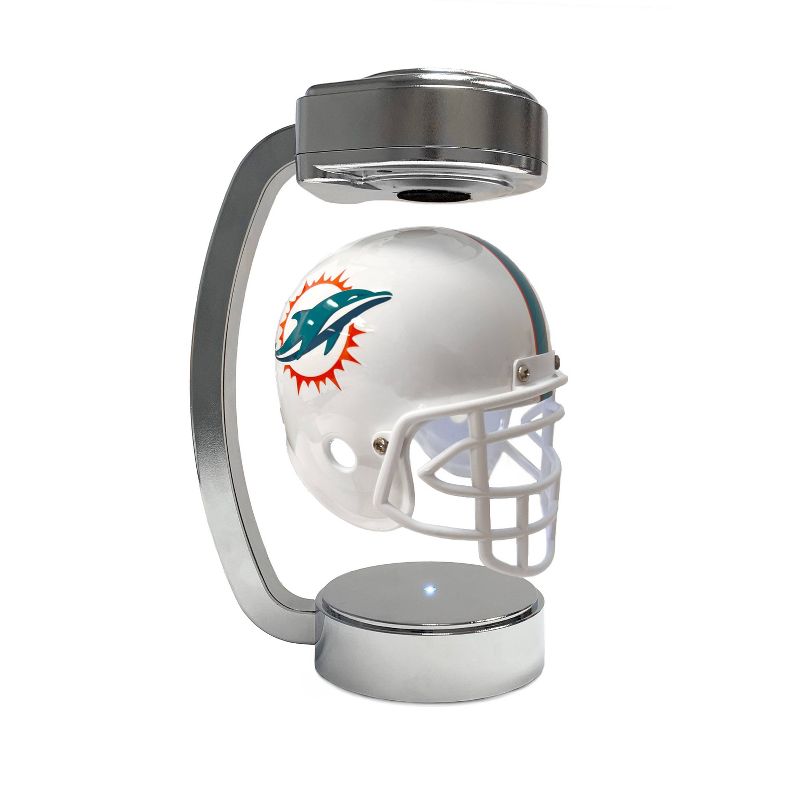 NFL Miami Dolphins Chrome Mini Hover Helmet Sports Memorabilia, 1 of 3