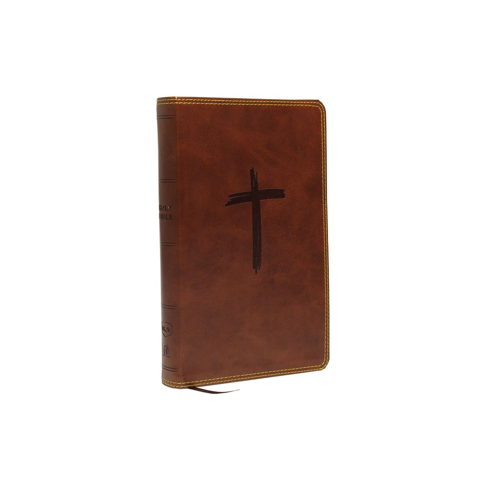 Nkjv, Holy Bible for Kids, Leathersoft, Brown, Comfort Print - by Thomas Nelson (Leather Bound)