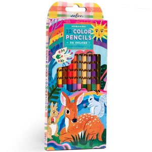 eeBoo: Double-Sided Colored Pencils, Fawn & Sun, 12pc, Kids Art-Drawing Supplies - 1 of 4
