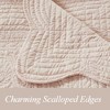 KWPZQEB Quilted Throw Blanket- Microfiber Quilt Throw with Scallop Edge Design, Reversible Versatile Lap Quilt for All Seasons, Lightweight Throws - 3 of 4