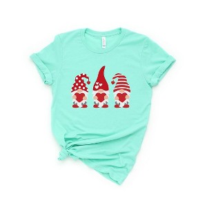 Simply Sage Market Women's Valentine's Gnomes Short Sleeve Graphic Tee - 1 of 4