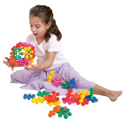 Childcraft Toddler Manipulatives Mini Interstar Rings, Assorted Colors, Set of 40