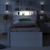 Twin/Full Size Wooden LED Platform Bed with Trundle, Storage Headboard and Drawers 4L - ModernLuxe - 3 of 4