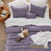 Bedsure Comforter Multi Piece Set Pinch Pleat Bedding OEKO-TEX Certified All Season Soft Cozy Bed Set for Bedroom Home Decor Christmas Gift - 4 of 4