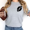 Simply Sage Market Women's Graphic Sweatshirt Game Day Football Front and Back Design - 3 of 4