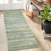 Machine Washable Runner Rugs 2x6 Modern Farmhouse Area Rugs with Non-Slip Backing Gradient Woven Hallway Rugs Non-Shedding Soft Low Pile Rug - 2 of 4