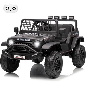 Jojoka 12V Kids Electric Ride on Truck，Parent Remote Control Car for Kids - 1 of 4