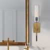 Uttermost Telesto 1-Light Wall Sconce – 22"H x 4.5"W Black and Antique Brass Glass Shade Contemporary Style - 2 of 4