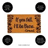 Evergreen Flag Funny Welcome Mat Coir Doormat | 28" x 16" Front Door Mat Outdoor Entrance | No Slip Door Rugs Entryway Indoor | If You Fall - 2 of 4